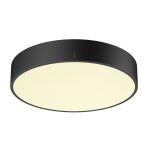 SLV 1007292 MEDO® PRO 40, Wand- und Deckenaufbauleuchte, rund, 3000/4000 K, 19 W, DALI, Touch, 80°, UGR <19, schwarz 