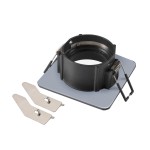 SLV 1007347 NEW TRIA® 68, Deckeneinbauring, L: 8.2 B: 8.2 H: 3.4 cm, IP 65, schwarz 