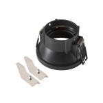 SLV 1007449 NEW TRIA® 75, Deckeneinbauring, vertieft, Aufsatz, D: 8.2 H: 4.9 cm, IP 20, schwarz 