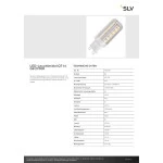 SLV 1007455 LED-Leuchtmittel QT14 G9 2700 K 