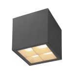 SLV 1007461 S-CUBE, Deckenaufbauleuchte, 2700/3000 K, 15 W, PHASE, 80°, anthrazit 