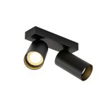 SLV 1007727 KAMI, Deckenaufbauleuchte, double, 2x max. 10W, GU10, schwarz 