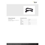 SLV 1008029 Kaltgeräteanschlusskabel, mit Sicherheitsstecker, Länge 1,8 m, schwarz 