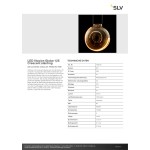 SLV 1008161 LED Illusion Globe 125 Crescent slanting, LED-Leuchtmittel, smokey, E27, PHASE, 6 W, 1900 K 