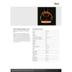 SLV 1008163 LED Floating Globe 150, LED-Leuchtmittel, smokey black, E27, PHASE, 6 W, 1900 K 