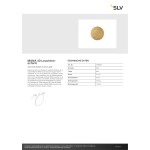 SLV 1008205 MANA 40 Leuchtenschirm, rund, moon structure, H: 2.2 cm, gold 