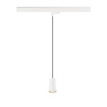 SLV 1008280 PURI 2.0 Cone, 3~ Pendelleuchte, GU10, Pendellänge 200 cm, 1x max. 6 W, weiß 