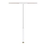 SLV 1008459 GRIP! S, 48V Pendelleuchte, Pendellänge 200 cm, 3000 K, 29°, DALI, weiß / schwarz 