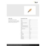 SLV 1008647 LED C35, LED-Leuchtmittel, gold curly filament, E14, 2 W, 1800 K 
