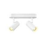SLV 1008704 NOBLO®, Wand- und Deckenaufbauleuchte, double, rund, 2000-3000 K, 15 W, Dim-to-Warm, PHASE, 36°, weiß 