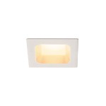 SLV 112682 VERLUX, Einbauleuchte, LED, 3000 K, mattweiß, L/B/T 8,5/8,5/4,5 cm, 10 W 