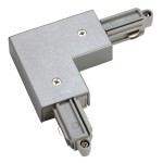 SLV 143062 ECK-VERBINDER, für Hochvolt 1Phasen-Aufbauschiene, silbergrau, Erde innen 