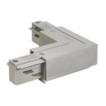SLV 145684 EUTRAC® L-Verbinder mit Einspeisemöglichkeit, Erde innen, silbergrau 