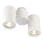 SLV 151831 ENOLA B, Wand- Deckenleuchte, zweiflammig, QPAR51, weiß, max. 100 W 