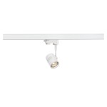 SLV 152241 BIMA, Spot für Hochvolt-Stromschiene 3Phasen, einflammig, QPAR51, rund, weiß matt, max. 50 W, inkl. 3Phasen-Adapter 