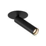 SLV 152380 KARPO 30, Einbauleuchte, einflammig, LED, 3000 K, schwarz, Rosette flach, 7,5 W 