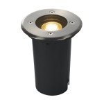 SLV 227680 SOLASTO, Outdoor Bodeneinbauleuchte, LED GU10 51 mm, IP67, rund, edelstahl, max. 6 W 