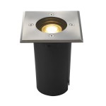 SLV 227684 SOLASTO, Outdoor Bodeneinbauleuchte, LED GU10 51 mm, IP67, eckig, edelstahl, max. 6 W 