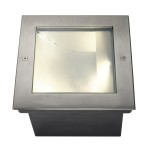 SLV 229383 DASAR® 255, Outdoor Bodeneinbauleuchte, LED, 3000 K, IP67, edelstahl 316, asymmetrisch, 34 W 