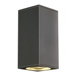 SLV 229575 BIG THEO UP/DOWN, Outdoor Wandleuchte, QPAR111, IP44, eckig, up/down, anthrazit, max. 150 W 
