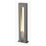 SLV 231420 ARROCK ARC, Outdoor Standleuchte, QPAR51, IP44, salt & pepper, Granit, max. 35 W 