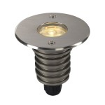 SLV 233520 DASAR® 920, HV Outdoor LED Bodeneinbauleuchte, LED, 3000 K, IP67, rund, Blende edelstahl gebürstet, 230V, 5,6 W 
