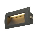 SLV 233625 DOWNUNDER OUT M, Outdoor Wandeinbauleuchte, LED, 3000 K, anthrazit 