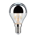 Paulmann 286.63 Modern Classic Edition Standard 230V LED Tropfen Kopfspiegel E14 220lm 2,6W 2700K Kopfspiegel Silber 