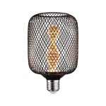 Paulmann 290.82 Metallic Glow Standard 230V LED Leuchtmittel Zyl E27 Helix 110lm 3,5W 1800K Schwarz 