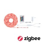 Paulmann 705.34 SimpLED LED Strip Smart Home Zigbee 3.0 RGB Komplettset 5m 20W 100lm/m 30 LEDs/m RGB 24VA 