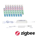 Paulmann 788.84 MaxLED 500 LED Strip Smart Home Zigbee 3.0 RGBW beschichtet Basisset 3m IP44 27W 350lm/m 60 LEDs/m RGBW+ 60VA 