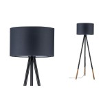 Paulmann 796.33 Neordic Stehleuchte Rurik E27 max. 20W Grau#Holz Stoff#Metall#Holz 