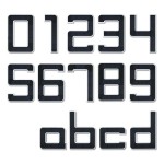 Paulmann 798.46 Solar LED Hausnummernleuchte inkl. wechselbarer Akku Nummer 5 IP44 3000K 6lm Schwarz 