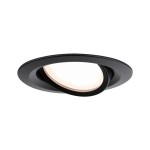 Paulmann 924.59 LED Einbauleuchte Nova Plus Coin Einzelleuchte schwenkbar IP65 rund 93mm 30° Coin 6W 470lm 230V dimmbar 2700K Schwarz matt 