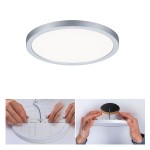 Paulmann 930.38 VariFit LED Einbaupanel Areo IP44 rund 175mm 13W 1200lm 4000K Chrom matt 