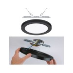 Paulmann 930.97 LED Einbaupanel 2in1 Cover-it rund 225mm 16,5W 1200lm 4000K Schwarz 