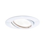 Paulmann 934.13 LED Einbauleuchte Base Coin Einzelleuchte schwenkbar rund 90mm 20° Coin 5W 370lm 230V 3000K Weiß 