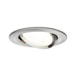 Paulmann 934.64 LED Einbauleuchte 3-Step-Dim Nova schwenkbar rund 84mm 50° GU10 6,5W 460lm 230V dimmbar 2700K Eisen gebürstet 