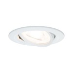 Paulmann 934.66 LED Einbauleuchte 3-Step-Dim Nova schwenkbar rund 84mm 50° GU10 6,5W 460lm 230V dimmbar 2700K Weiß matt 