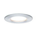 Paulmann 934.97 LED Einbauleuchte 3-Step-Dim Nova Coin starr IP44 rund 78mm Coin 6W 470lm 230V dimmbar 2700K Alu gedreht 