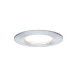 Paulmann 934.98 LED Einbauleuchte 3-Step-Dim Nova Coin Basisset starr IP44 rund 78mm Coin 3x6W 3x470lm 230V dimmbar 2700K Alu gedreht 