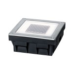 Paulmann 937.74 Solar LED Bodeneinbauleuchte Cube IP67 2700K 3,6lm Edelstahl#Klar 