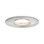 Paulmann 938.82 LED Einbauleuchte Nova Plus Coin starr IP65 rund 78mm Coin 6W 470lm 230V dimmbar 2700K Eisen gebürstet 
