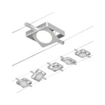 Paulmann 944.20 CorDuo LED Seilsystem MacLED Basisset 5x250lm 5x4,5W 3000K 230/12V Chrom matt#Chrom 
