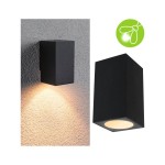 Paulmann 947.10 LED Wandleuchte Flame insektenfreundlich IP44 eckig 58x103mm 2200K 4W 265lm 230V 75° Anthrazit Metall 
