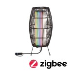 Paulmann 947.54 Plug & Shine LED Lichtobjekt Smart Home Zigbee 3.0 Basket IP44 RGBW+ 3,2W Schwarz 