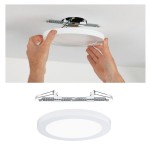 Paulmann 953.89 LED Einbaupanel 2in1 Cover-it rund 225mm 16,5W 1200lm 4000K Weiß matt 