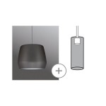 Paulmann 954.40 URail Schirm Pirm 2Easy 280mm Grau matt 