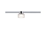 Paulmann 955.02 URail LED Schienenspot Topa Dot Einzelspot 350lm 4,9W 2700K dimmbar 230V Chrom#Klar#Satin 