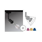 Paulmann 969.13 URail Schienenspot DecoSystems Basic Einzelspot E14 max. 20W dimmbar 230V Schwarz matt 